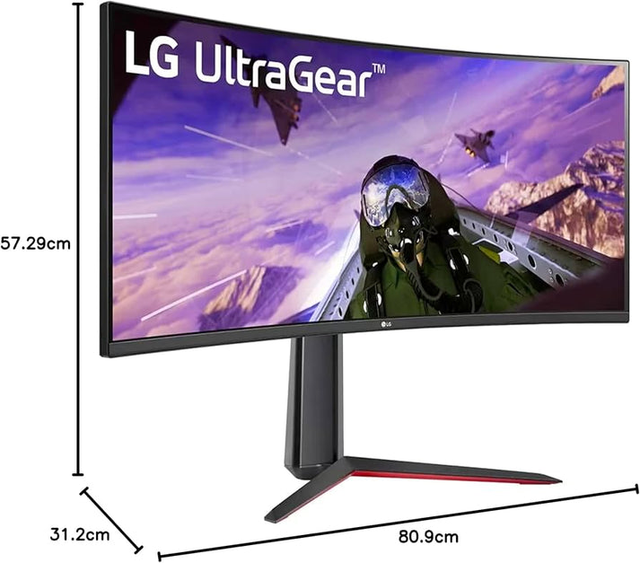 LG 34GP63A-B UltraWide Gaming Monitor 34" VA WQHD 160Hz 1ms MBR AMD FreeSync Premium, HDMI, Display Port, Curvo 1800R.